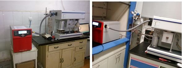 pfeiffer 质谱分析仪与吸附仪联用进行金属表面积测试